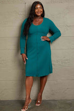 Load image into Gallery viewer, Culture Code Full Size Chevron Upper Bodycon Midi Dress